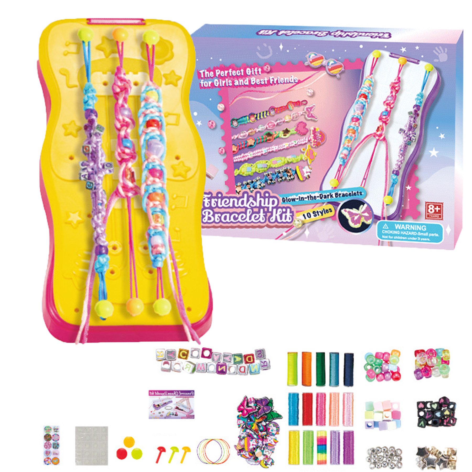 Mutig Bastel-Armband Geschenke für Mädchen Einschulung Armbänder Selber Machen Bastelset, Schulanfang Mädchen Geschenke 6 7 8 9 10 11 12 Jahre Kinder Spielzeug