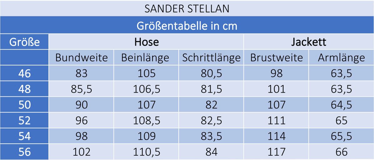 SANDER STELLAN Anzug Herren Business Anzug Slim Fit mit Kleidersack (Anzug Set, 2-tlg., Sakko und Hose) festlich, elegant, modern