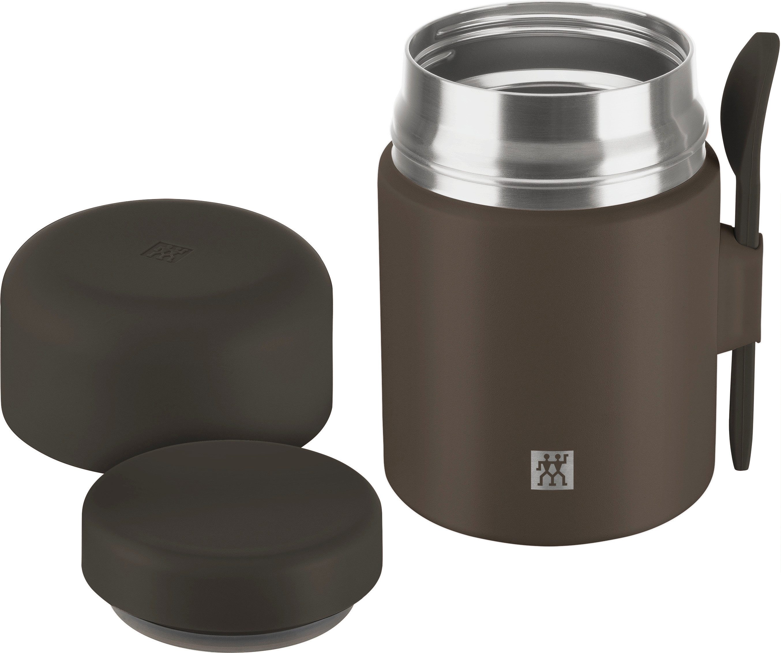Zwilling Thermobehälter Thermo Plus, Edelstahl, (1-tlg), Auslaufsicher, Doppelwandisolierung, mit Löffel, Edelstahl