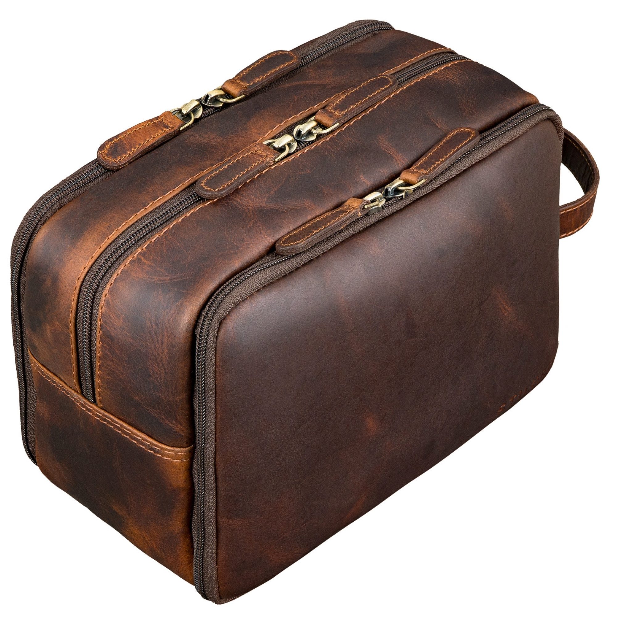Kulturbeutel "Corse" Kulturtasche Leder XL