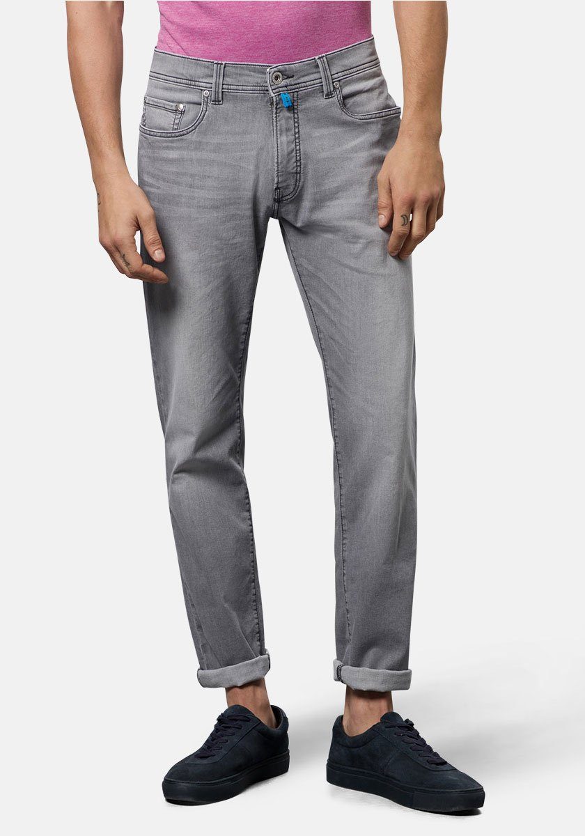 Pierre Cardin 5-Pocket-Jeans Jeans Organic Cotton Futureflex Lyon Tapered Fit Grey Used Buffies