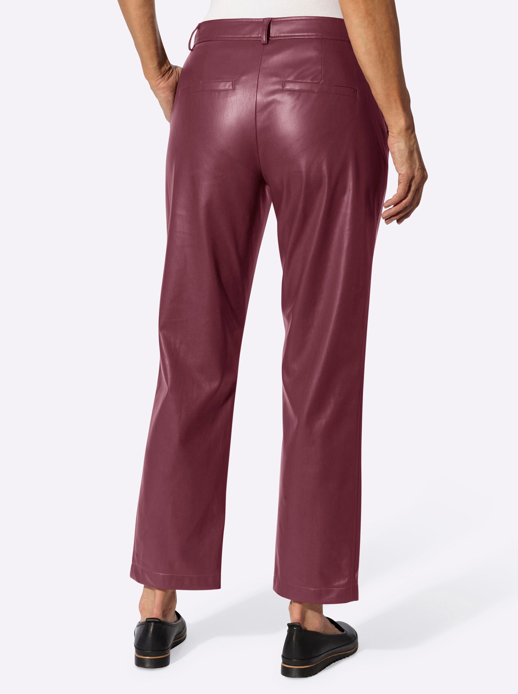 Witt Jerseyhose Lederimitat-Hose komfortabel