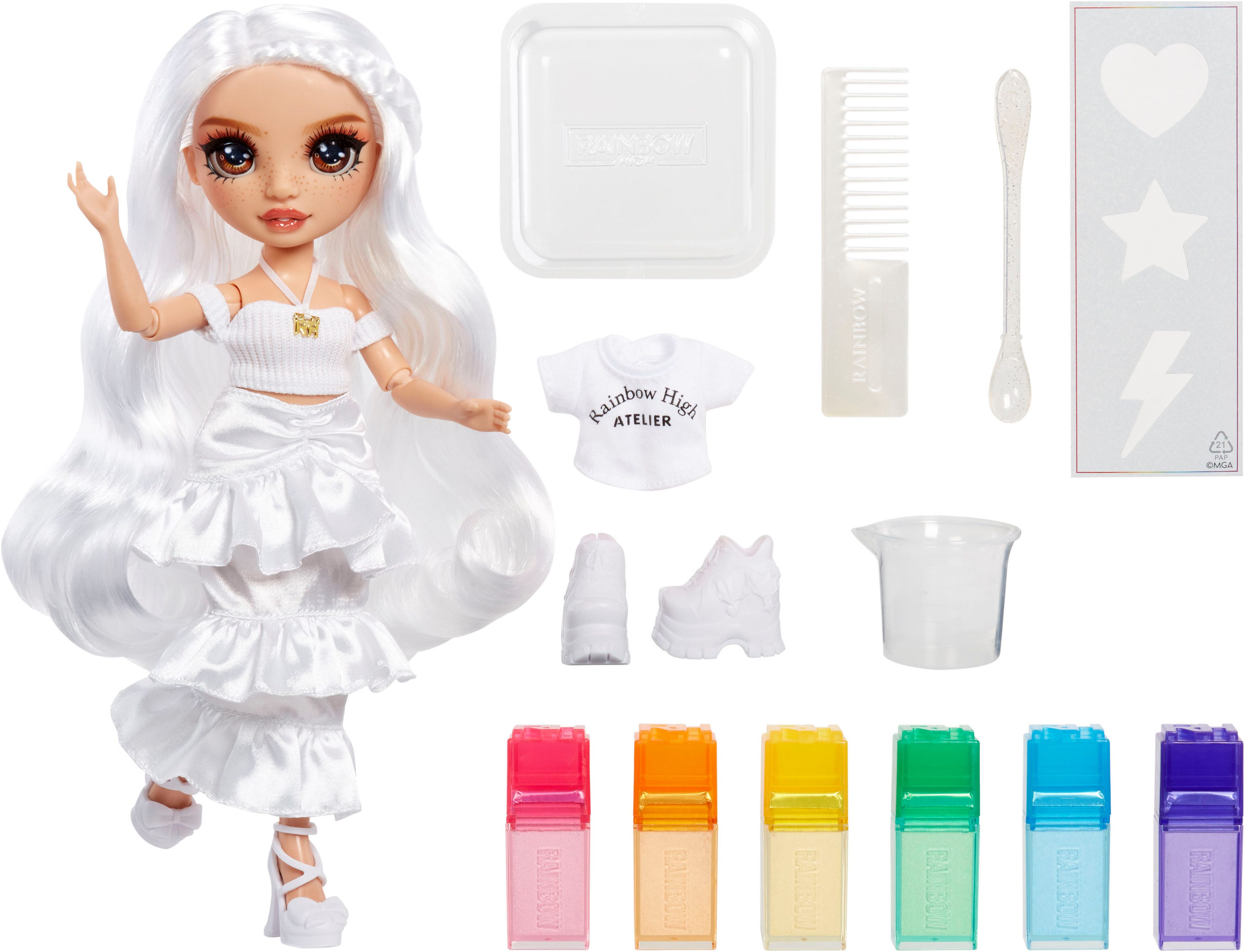 Rainbow High Anziehpuppe Rainbow High WaterColor & Create NEW Theme Dolls - günstig online kaufen