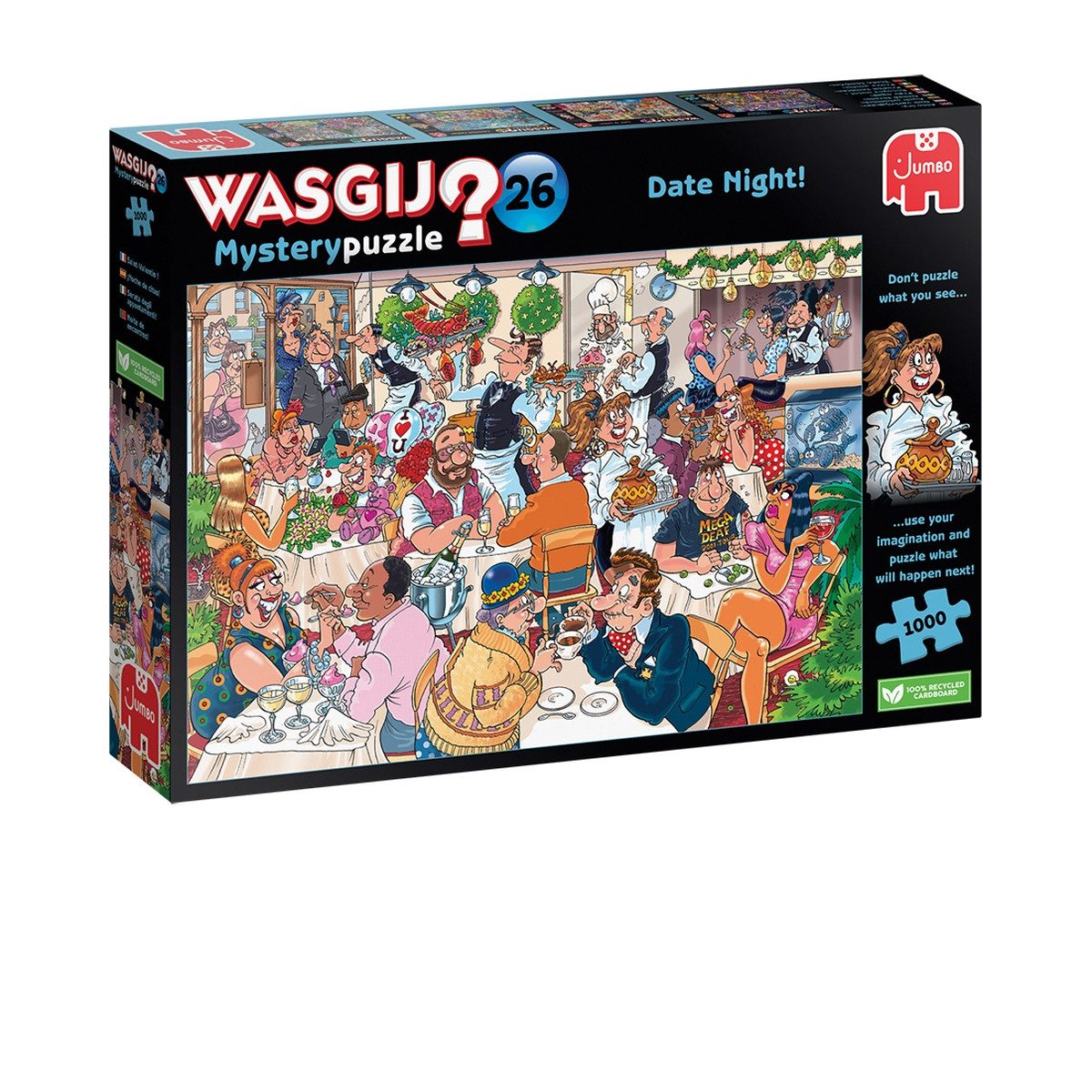 Jumbo Spiele Puzzle Puzzle Wasgij Mystery 26 Date Night! 1000 Teile, Puzzleteile