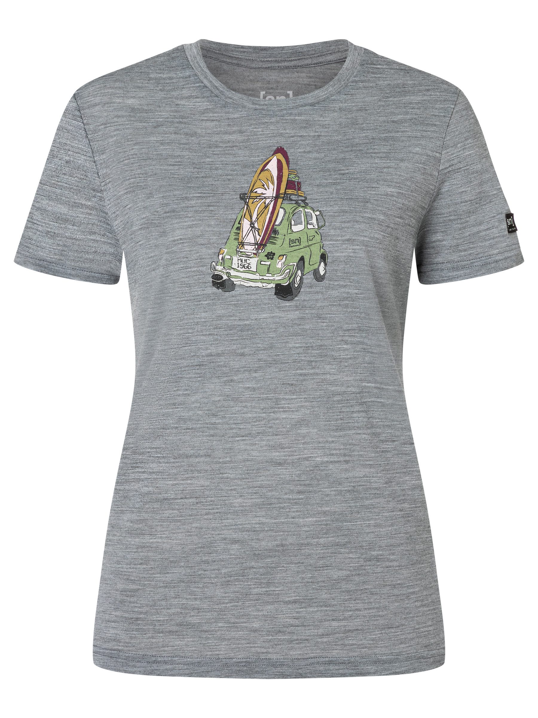 T-Shirt für Damen,Merino W SURFCAR TEE