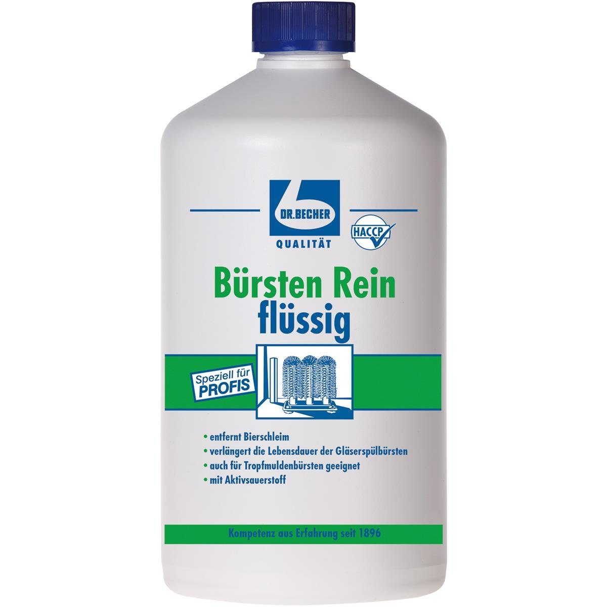Dr. Becher Spezialwaschmittel Reiniger Dr. Liter Bürsten 1 flüssig Becher Rein