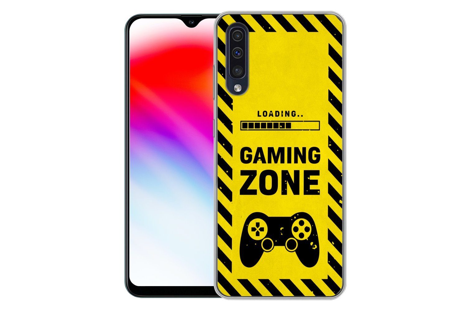 MuchoWow Handyhülle für Samsung Galaxy A30s Spiele - Zitate - Controller - Spielzone - Spi, Smartphone-Bumper, Print, Handy Schutzhülle Dünn