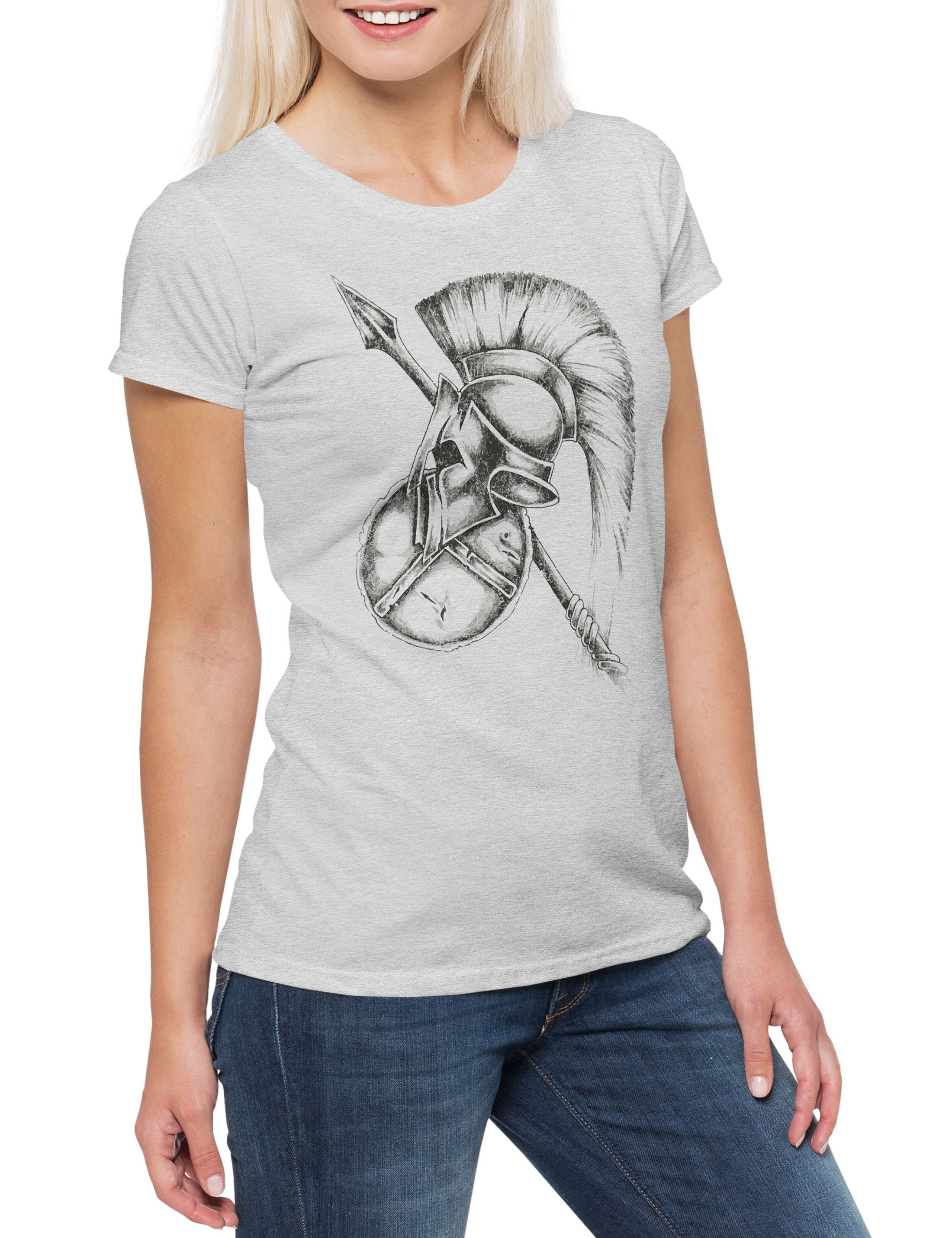 Print-Shirt Spartan Gear Damen T-Shirt Sparta Spartans Spartaner 300 Spartiaten