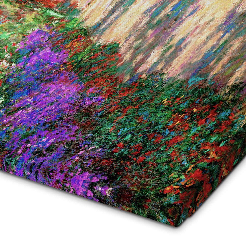 Posterlounge Wandbild Weg im Garten des Künstlers, Claude Monet, erhältlich als Poster, Leinwandbild, Wandsticker oder Acrylglasbild