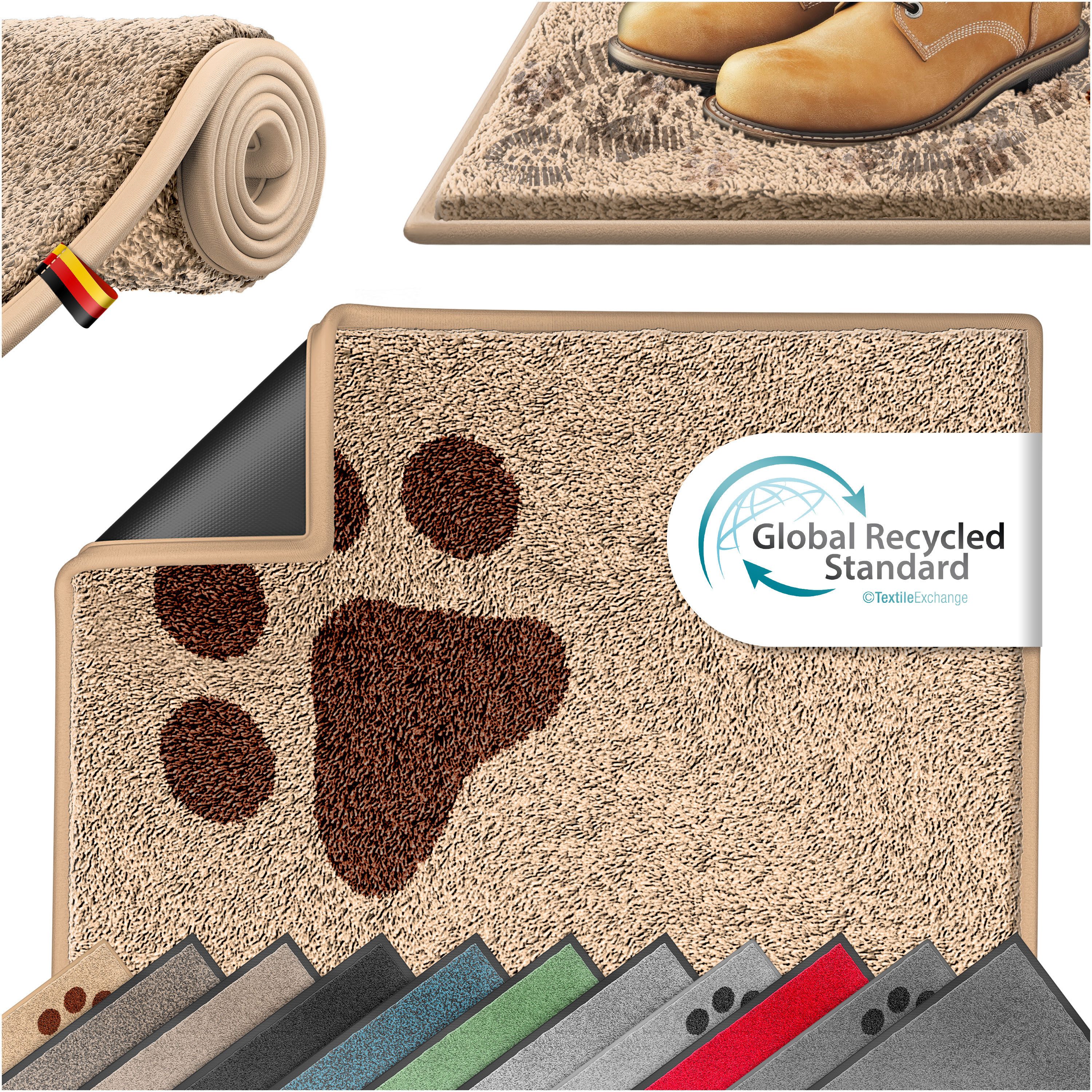 KESSER Fußmatte Schmutzfangmatte rutschfest für Innen- & Außenbereich, Höhe günstig online kaufen