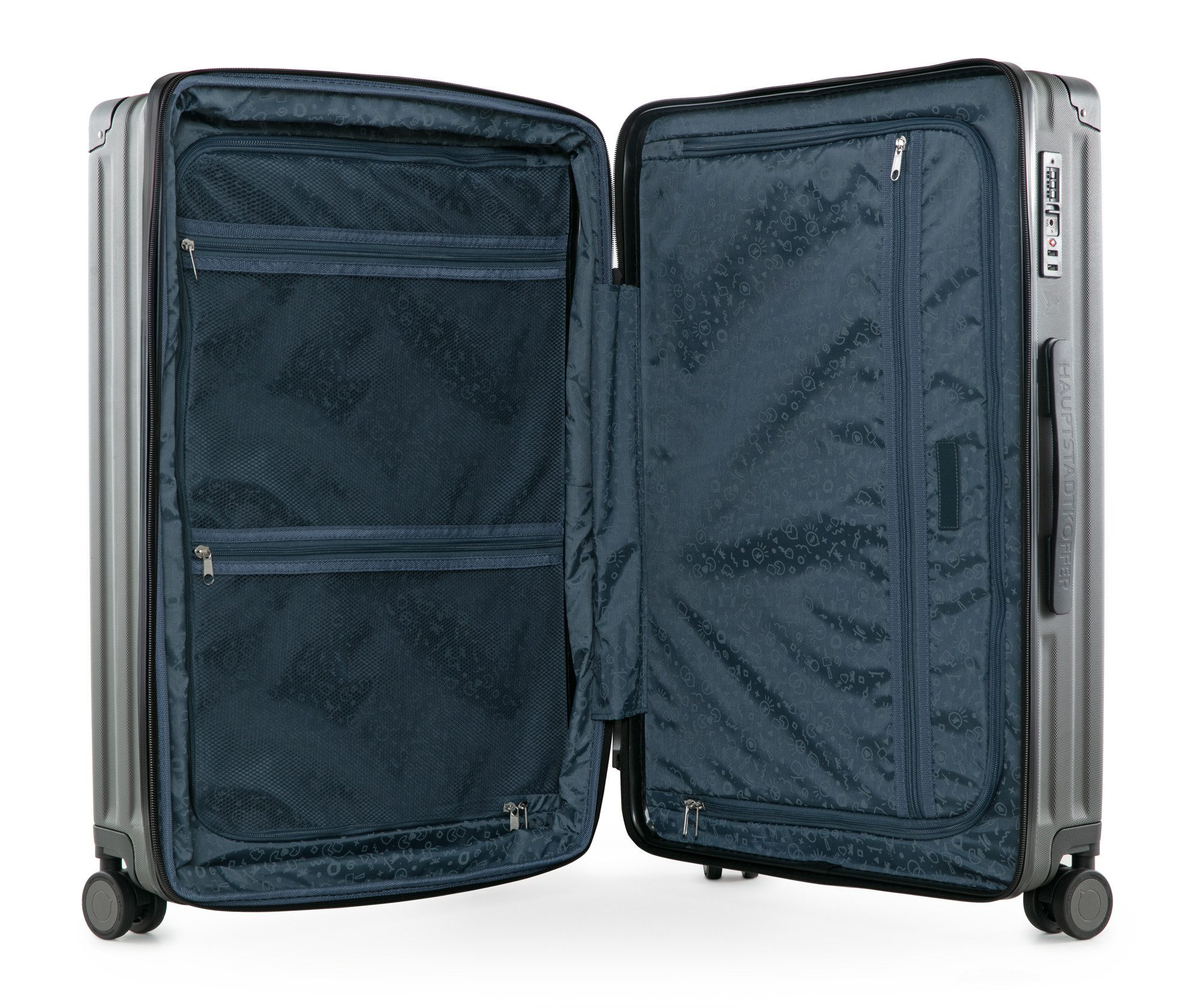 Hauptstadtkoffer Koffer Q-Damm, 4 Rollen, Hartgepäck Trolley TSA 71L