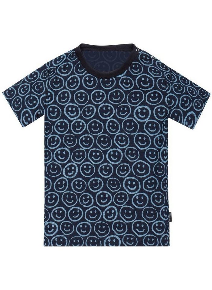 Trigema T-Shirt TRIGEMA T-Shirt mit Allover-Smiley-Print