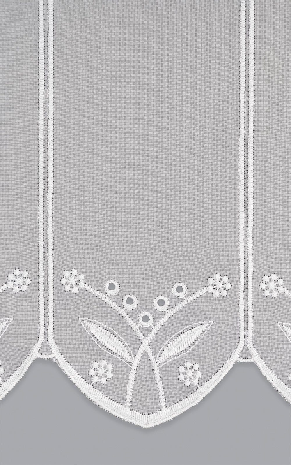 LYSEL® Scheibengardine Blümchenpaar (1 St), transparent, HxB 30x42.8cm