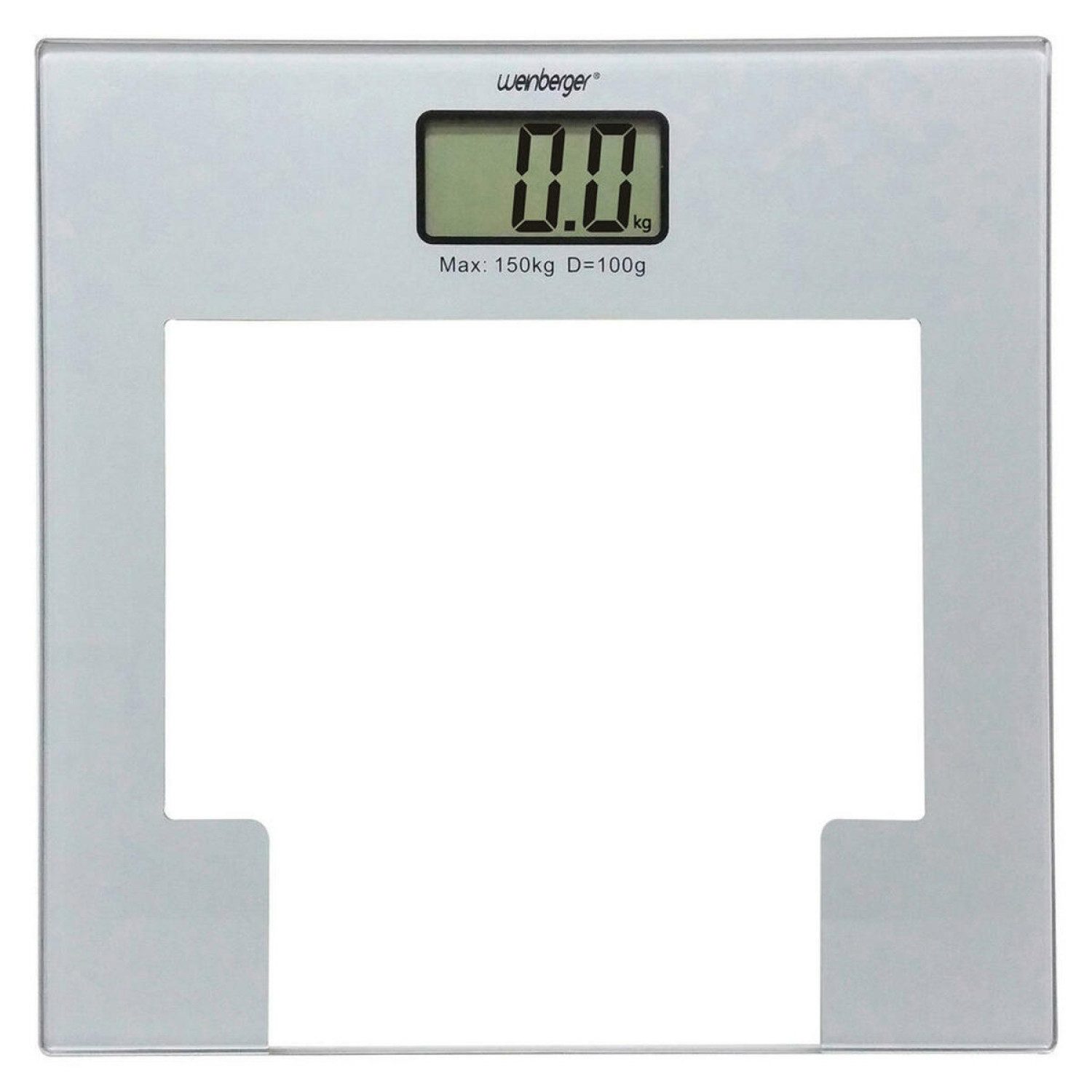 Personenwaage Weinberger DIGITALE Glas Körperwaage Personenwaage bis 150 Kg HELL Gr
