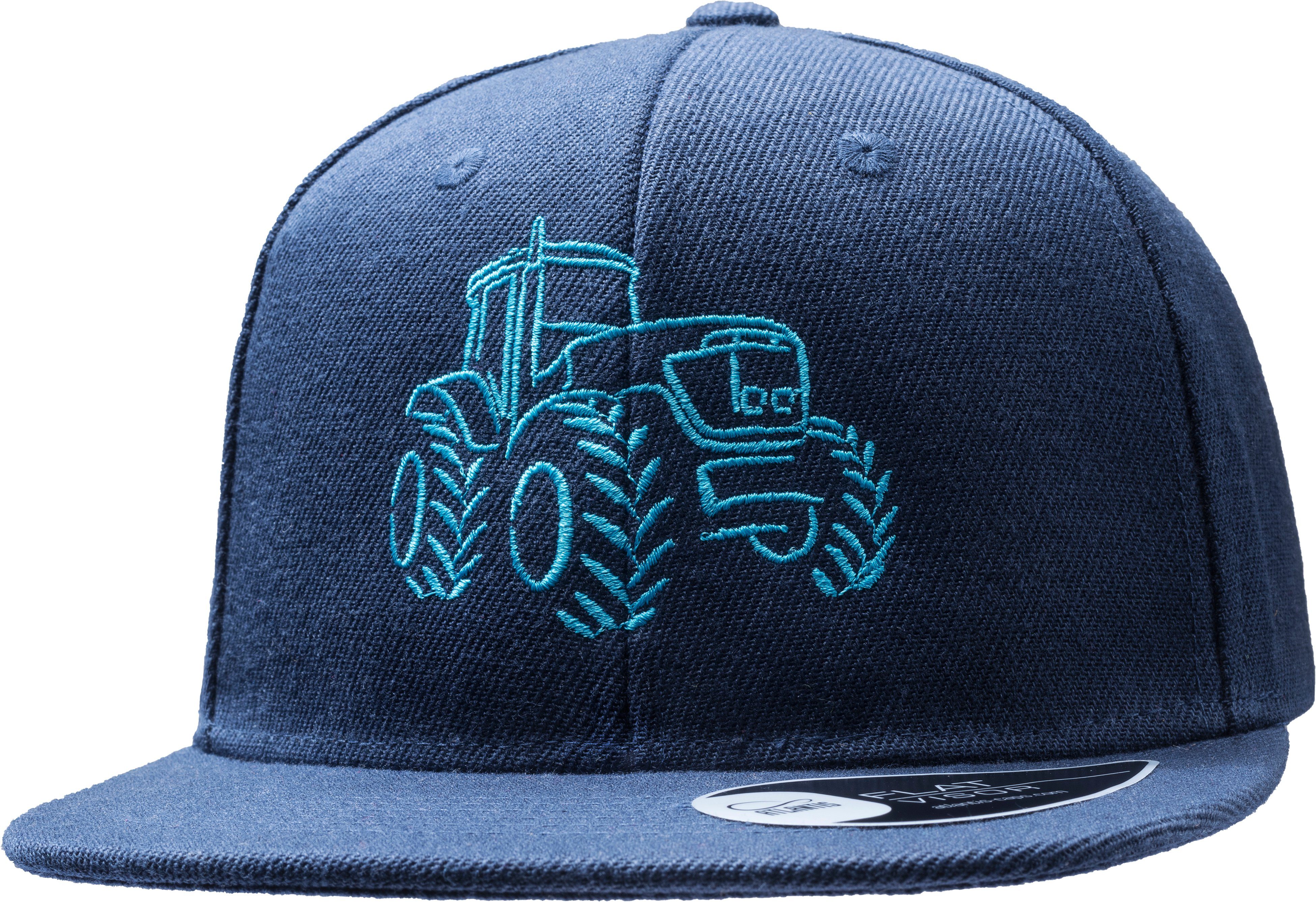 Baddery Snapback Cap Kinder Cap "Traktor" für Jungs und Mädchen, Stick, One Size Einheitsgröße, Snapback-Verschluss