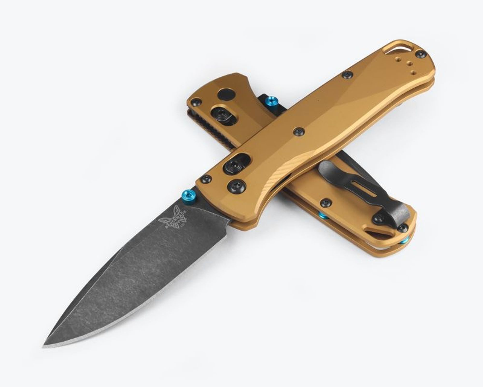Benchmade Taschenmesser Benchmade BUGOUT 535BK-07, Burnt Brass Aluminium
