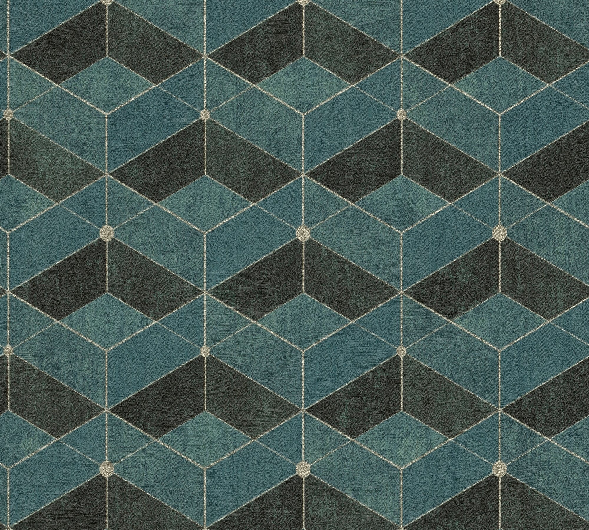 living walls 3D-Tapete Titanium, leicht strukturiert, 3D-Optik, geometrisch, grafisch, Geometrisch Tapete 3D Effekt Tapeten Wohnzimmer Schlafzimmer Küche