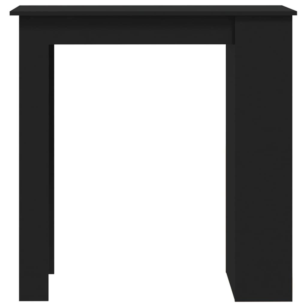 Ablagefläche Schwarz furnicato (1-St) Bartisch 102x50x103,5 Holzwerkstoff mit cm Esstisch