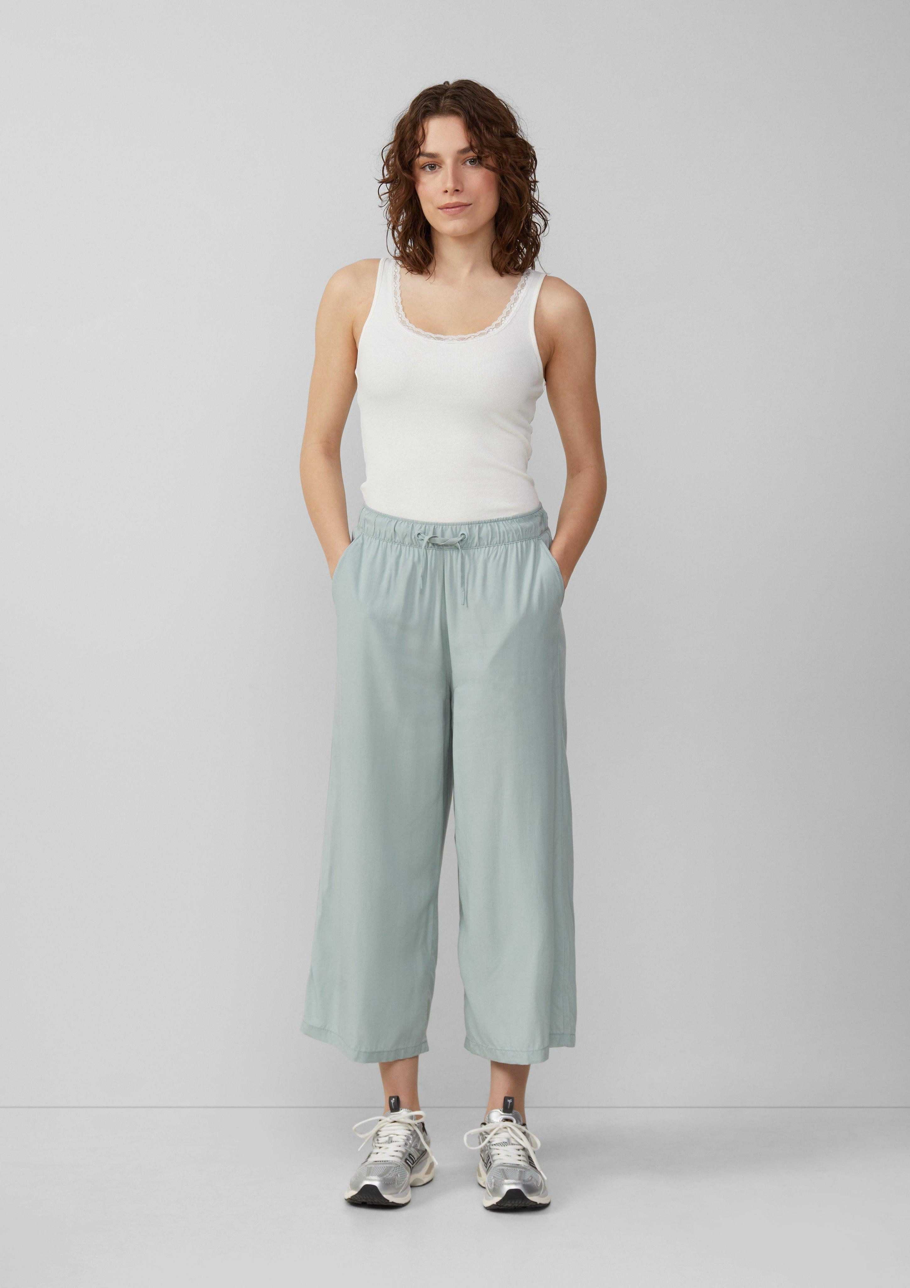 QS 7/8-Hose Culotte aus Viskose Gummizug günstig online kaufen