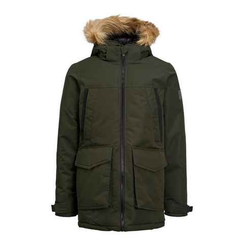 Jack & Jones Parka JJECRAFT PARKA SN JNR weich, schlank, gestepptes Innenfutter