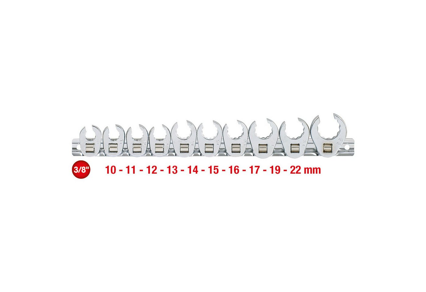 Thumbnail - KS Tools Maulschlüssel KS TOOLS 3/8" 12-kant-Einsteck-Maulschlüssel-Satz 10tlg.10-2...