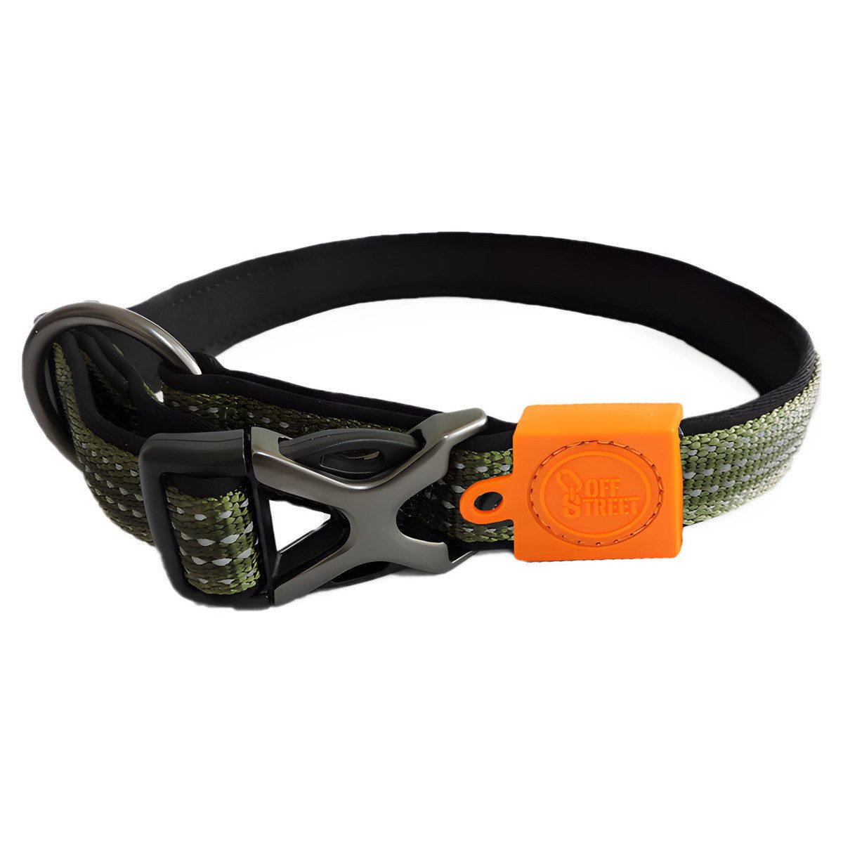 all for paws Hunde-Halsband Halsband Off Street olive/grün