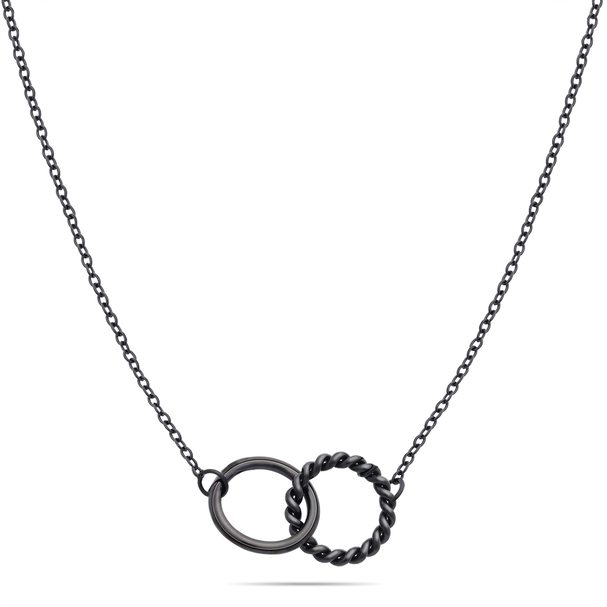 Edelstahlkette Schmuck Geschenk Halskette Ringe