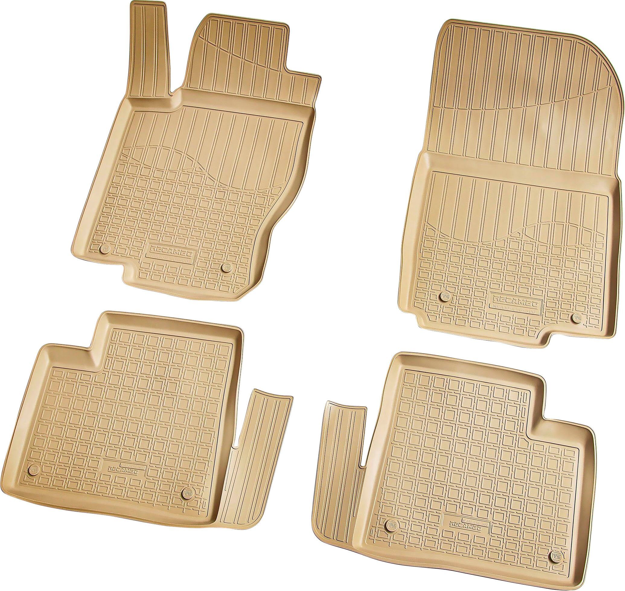 RECAMBO Passform-Fußmatten CustomComforts (4 St), für MERCEDES GL, GLS Klasse X166 ab 2012, perfekte Passform | Automatten