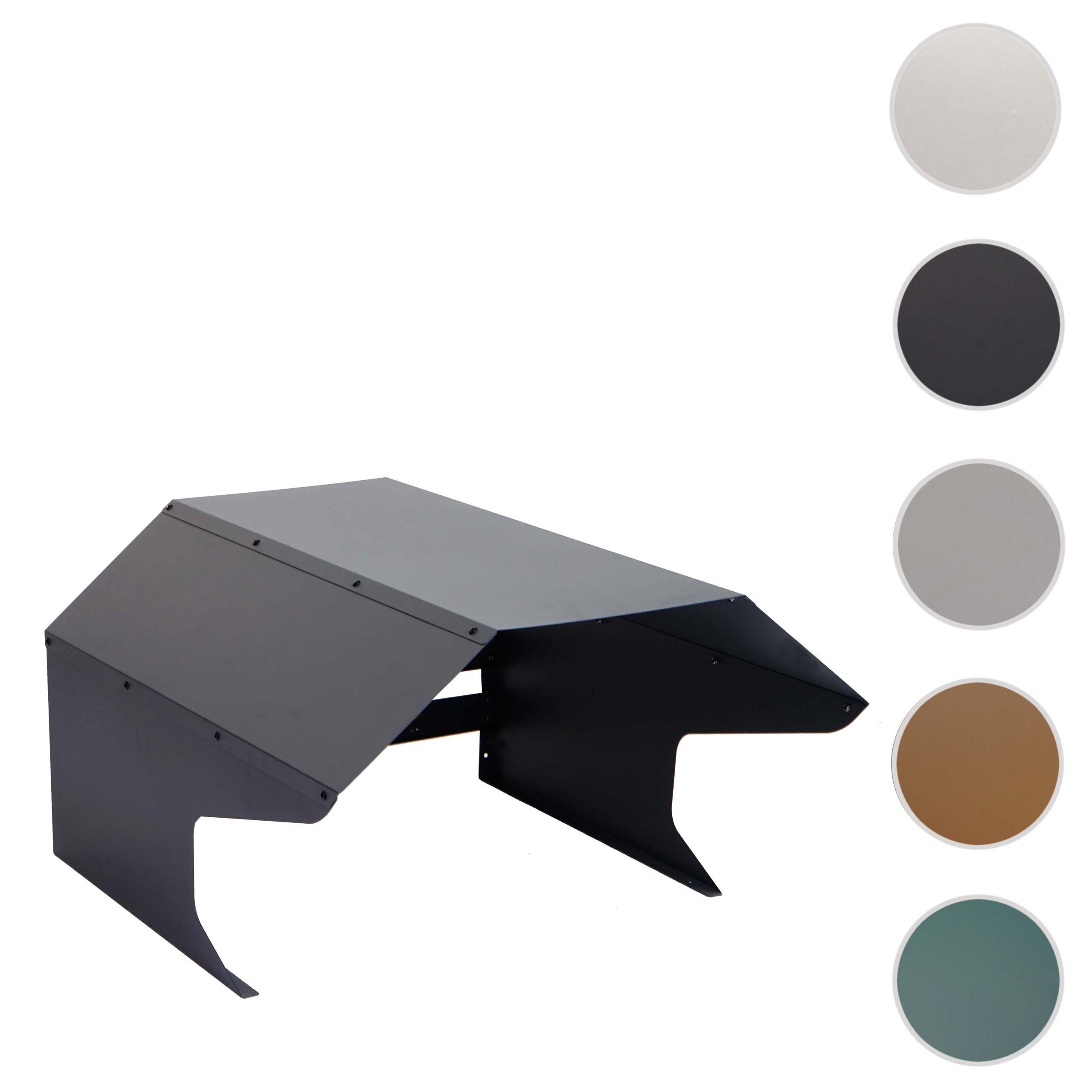 PROREGAL® Mähroboter-Garage Mähroboter-Garage 41x60x70cm Metall Anthrazit Unterstand Rasenmäher