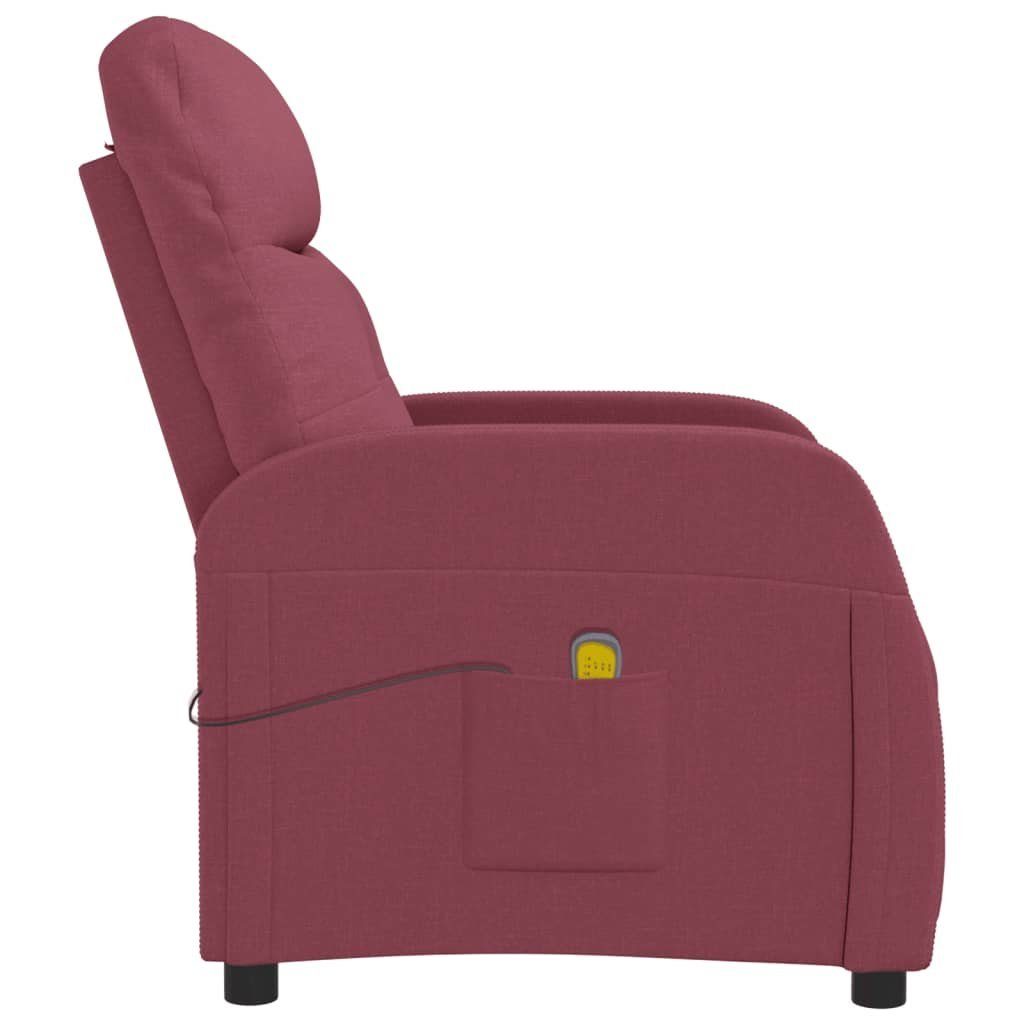 ergonomisch Weinrot Sitzkomfort, Massagesessel Relaxsessel,hoher DOTMALL Stoff geformt,