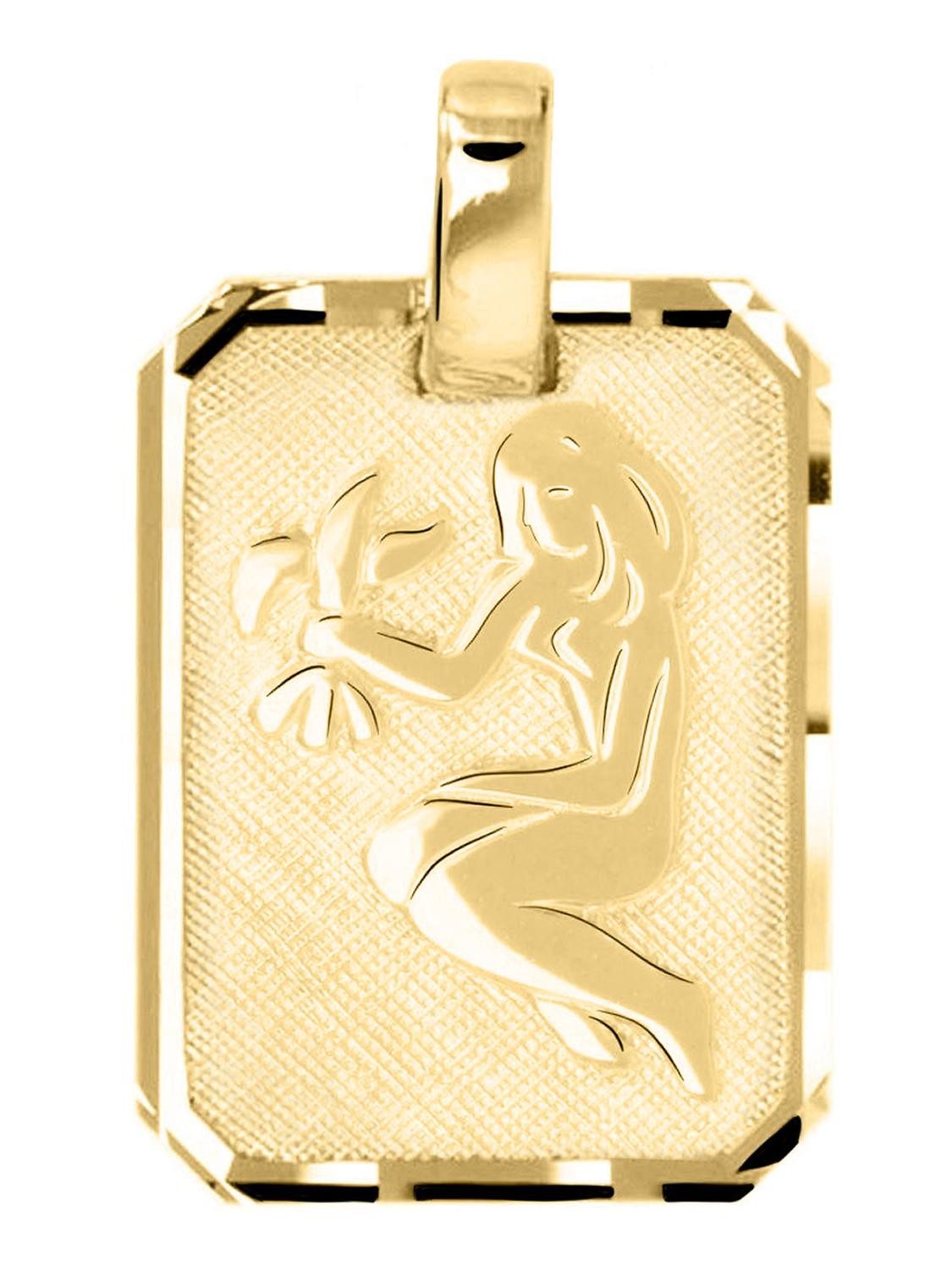 My Gold Sternzeichenanhänger Damen & Herren JUNGFRAU Sternzeichen Kettenanhänger Gold 333 - Gaudino (Set, 1-tlg., inkl. Schmuckbox), Geschenke