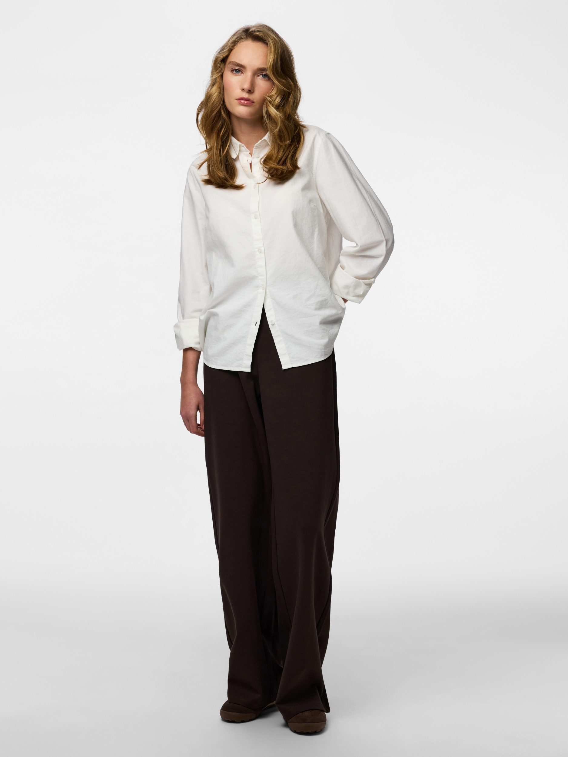 pieces Stoffhose PCGUNHILD HW WIDE PANTS JRS