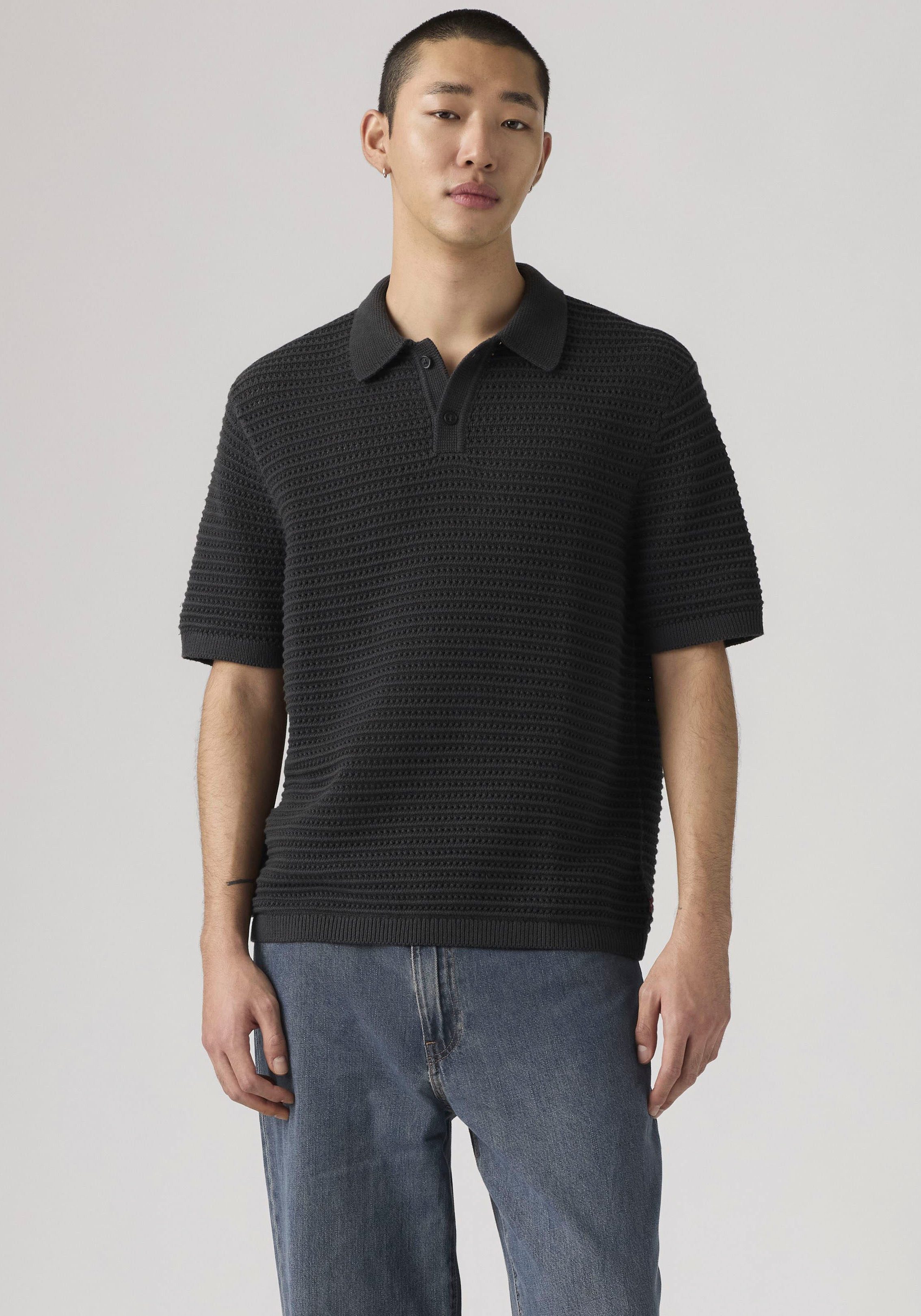 Levi's® Polokragenpullover LAGUNA SWEATER POLO mit Strickmuster