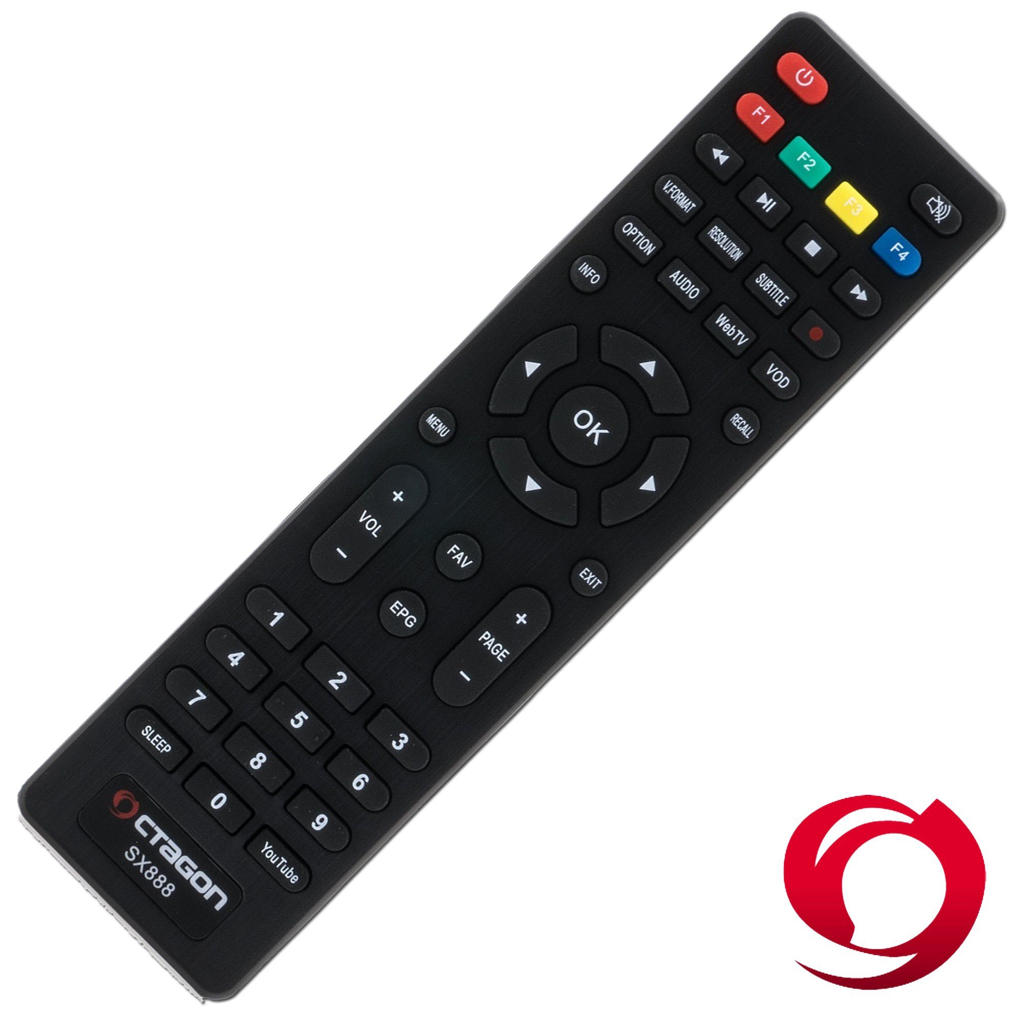 OCTAGON Fernbedienung SX88 / SX88+ / SX888 RCU 01 SAT-Receiver – Bild 2 von 2