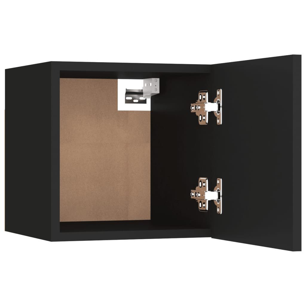 TV-Schrank cm TV-Wandschrank TV-Konsole für vidaXL Schwarz Fernseher 30,5x30x30