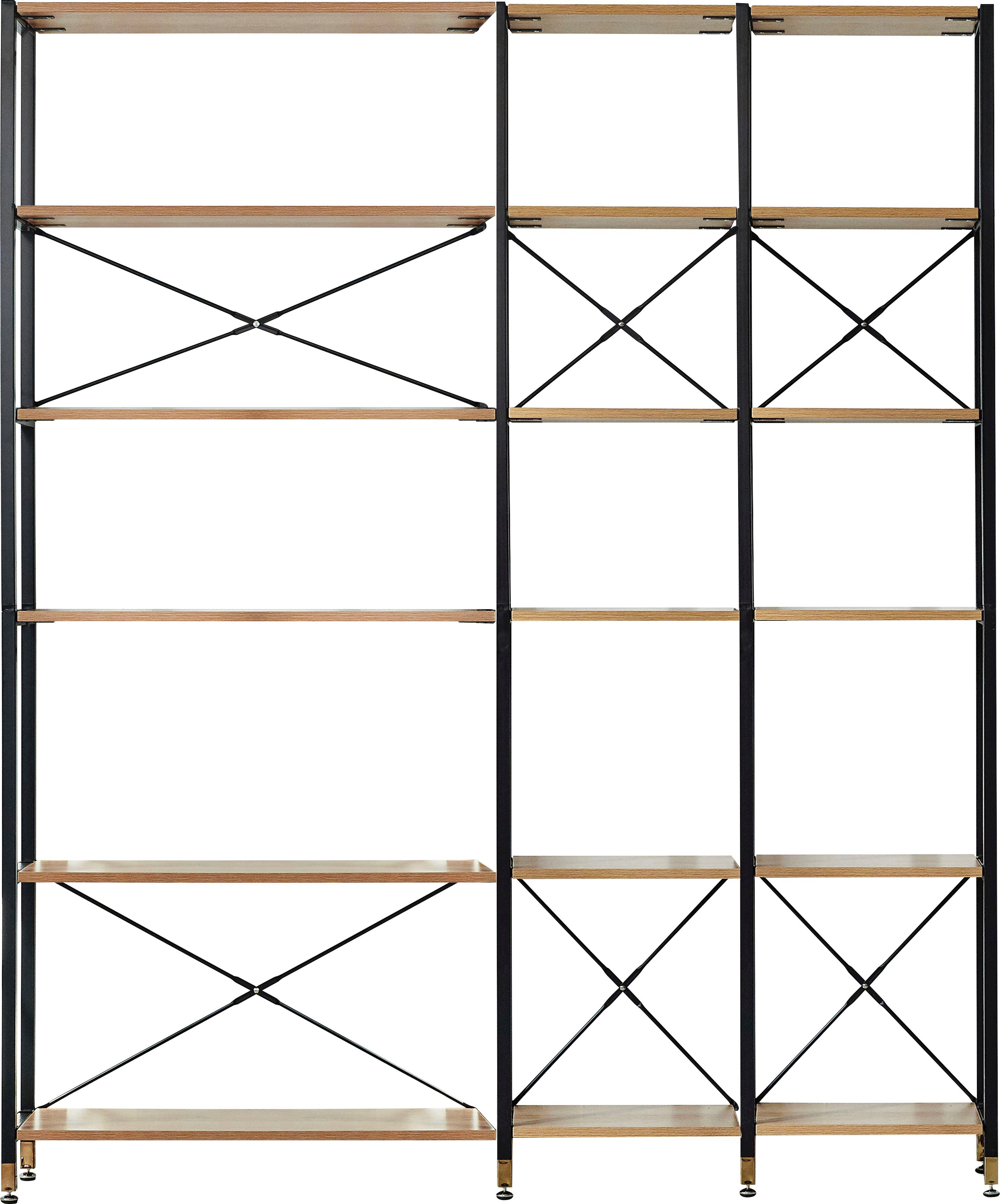 Home affaire Mehrzweckregal, MDF mit Akazie-Dekor