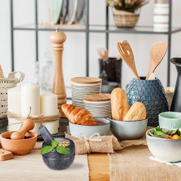 relaxdays Mörser Mörser mit Stößel aus Marmor