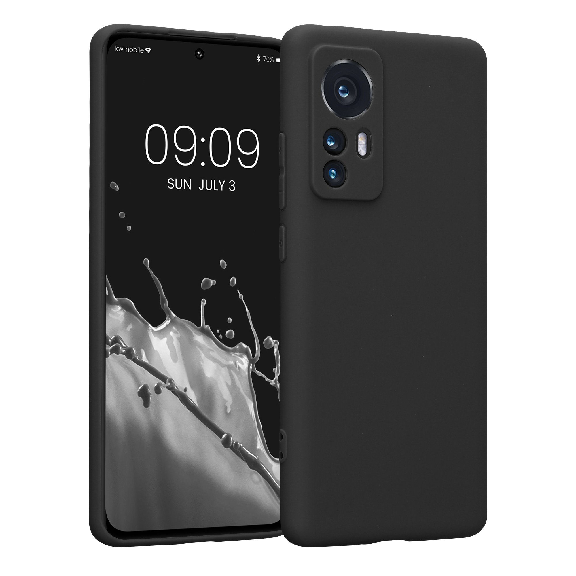 kwmobile Handyhülle Handyhülle für Xiaomi 12 / 12X Hülle, Weiches Handy Silikon Case - Schutzhülle Cover