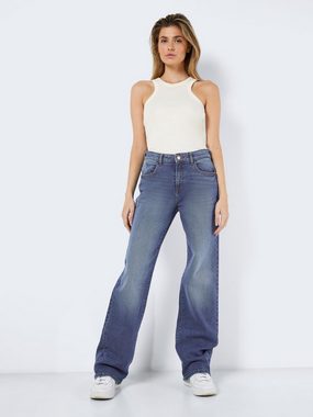 Noisy may Boyfriend-Jeans Weite Jeans Straight Fit NMYOLANDA 6056 in Blau