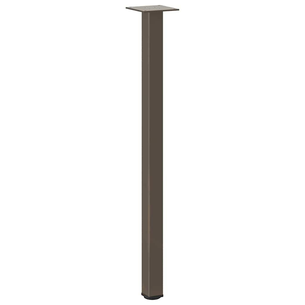 vidaXL Tischbein Konsolentischbeine 4 Stk. Naturstahl 72-74 cm Stahl