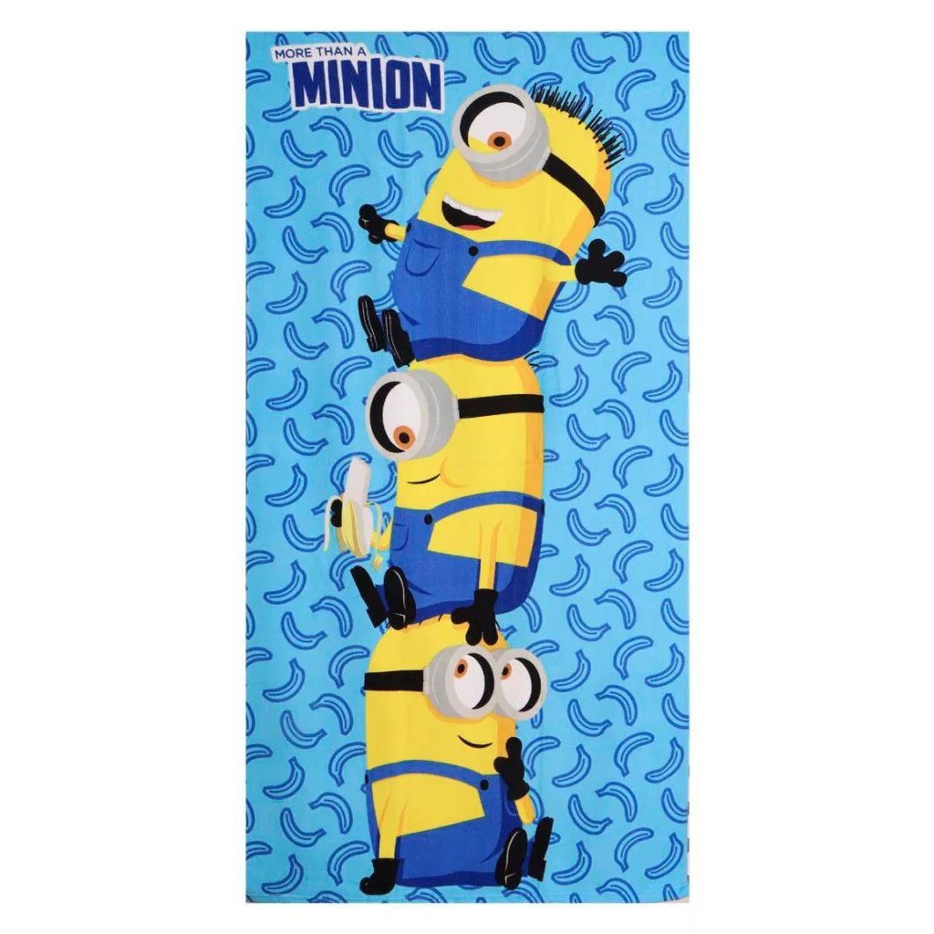 Minions Badetücher Minions Blau Banana Badetuch Strandtuch 70x140 cm, Polyester (1-St)