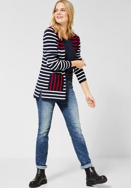 Cecil Strickpullover Patchwork Open Cardigan