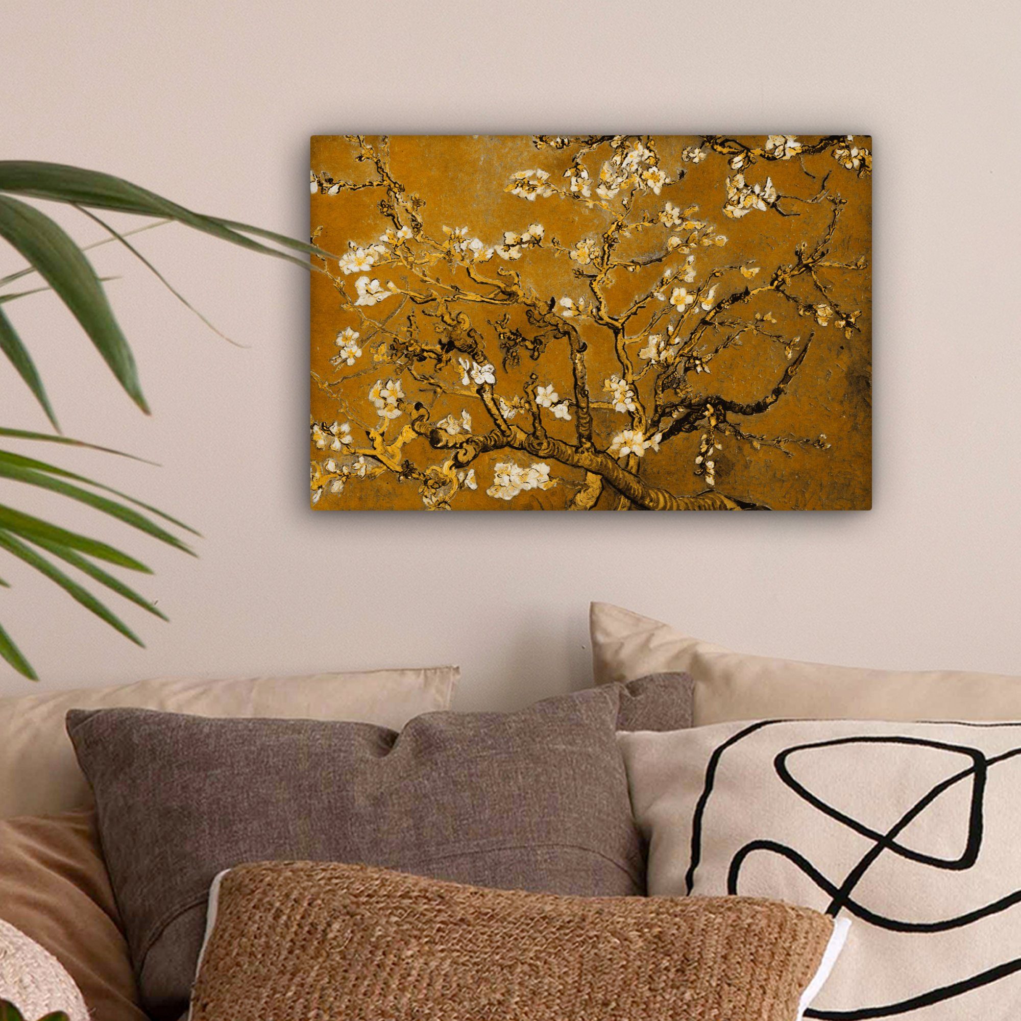 OneMillionCanvasses® Leinwandbild Mandelblüte - Kunst - günstig online kaufen