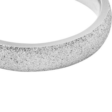 meditoys Fingerring Ring aus Edelstahl für Damen · Edelstahlring mit sandgestrahlter