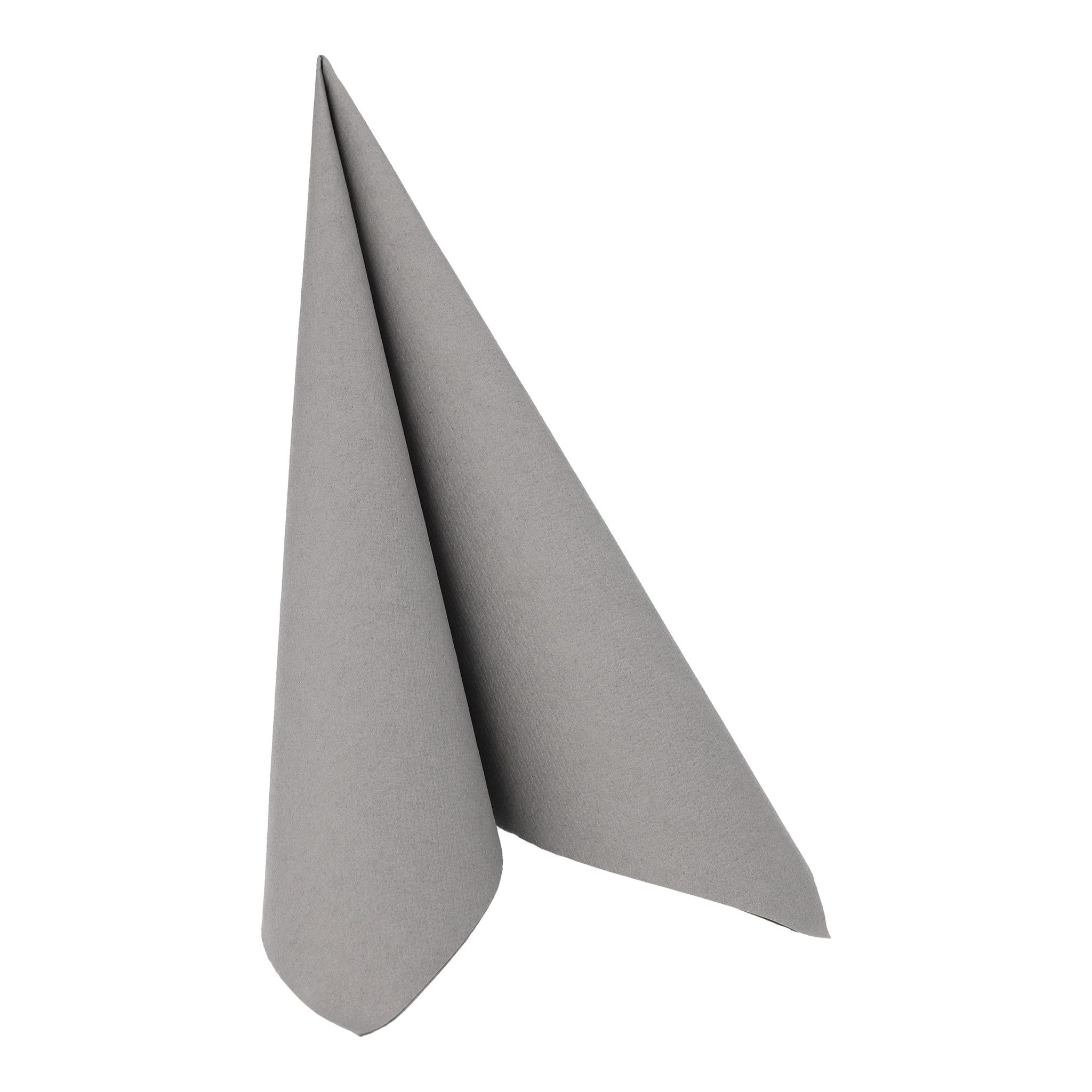 PAPSTAR Papierserviette, Servietten stoffähnlich 40x40cm Royal Collection 50 Stück Steingrau