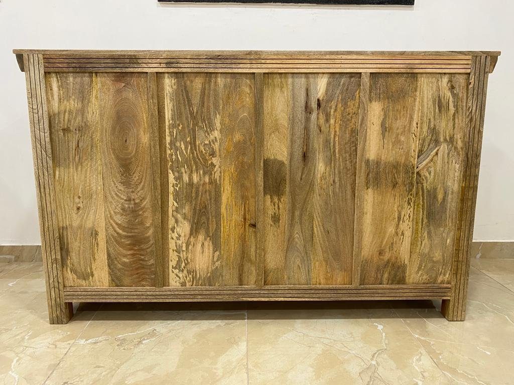 Priya Unterschrank Holz cm Konsolentisch Indien Sideboard Galerie 165 Handarbeit Oriental Natur