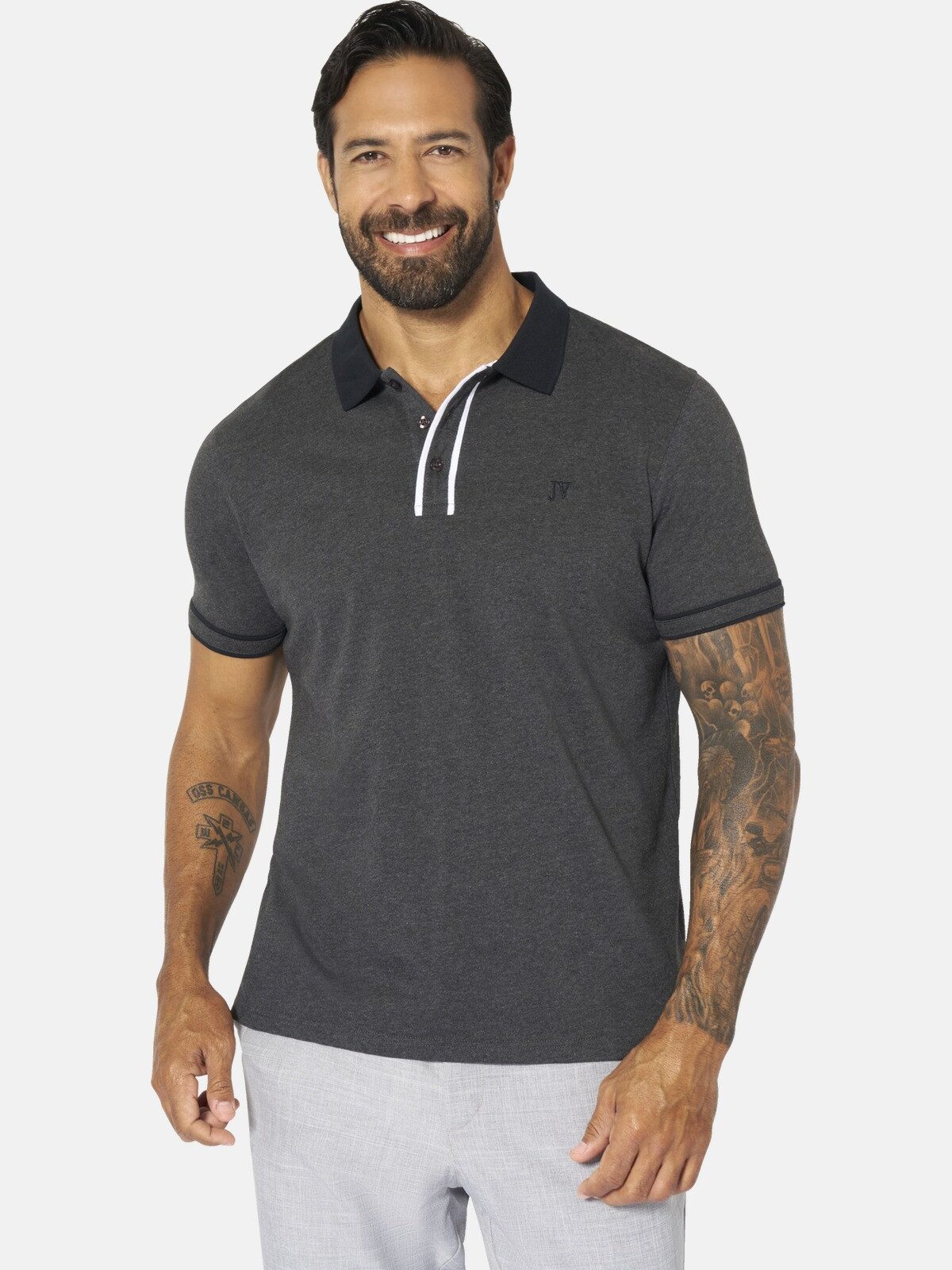 Jan Vanderstorm Poloshirt ISFRIED aus weicher Baumwolle günstig online kaufen