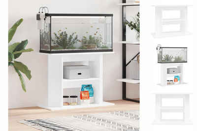 vidaXL Aquariumunterschrank Aquariumständer Weiß 80x35x60 cm Holzwerkstoff Aquarium Unterstand