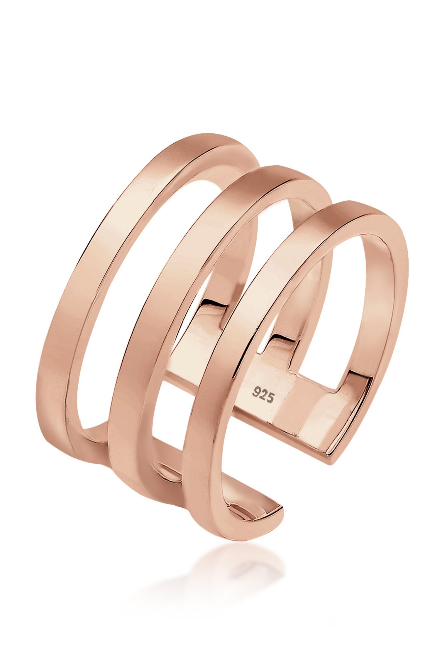Elli Fingerring Silberring Breit Schlicht Offen günstig online kaufen