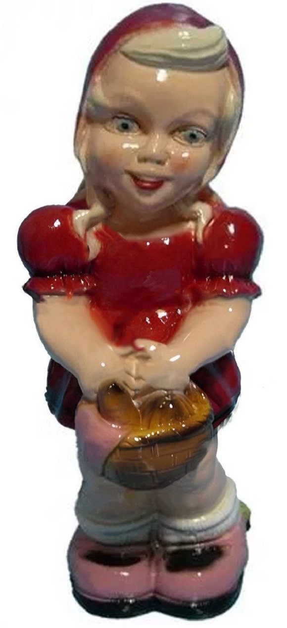 Xlmoebel Gartenfigur Rotkäppchen Gartenfigur aus hochwertigem Material, bunt, (Rotkäppchen Material : Kunststoff 38 cm Höhe), Hergestellt in Europa